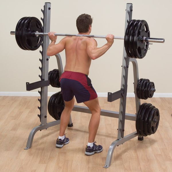 Body-Solid GPR370 Press Rack KIT with GFID71 Bench & 400lb. Weight Set - GymBasis Store