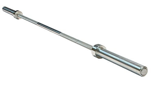 Body-Solid OB86PBS USA-Made Chrome 7' High Strength Olympic Weight Lifting Bar 20KG - SILVER Edition Power Bar - 1500 Pound Capacity - GymBasis Store