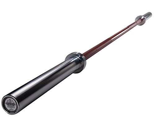 Body Solid OB8625THYR 7 ft. 25th Anniversary Olympic Bar with 28-75 mm Grip - GymBasis Store