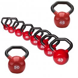 Body Solid KBLS275 Vinyl Dipped Kettleball44; Set of 5-50 - GymBasis Store
