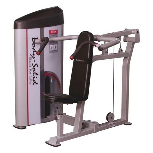 Body Solid S2SP2 ProClub Line Series 2 Shoulder Press Machine with 11-Gauge Steel Construction and Instructional Placards 210-Pound - GymBasis Store