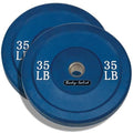 Body-Solid Blue Bumper Plates - 35lb. Pair - GymBasis Store