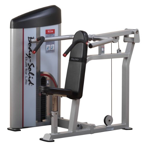 Body Solid S2SP2 ProClub Line Series 2 Shoulder Press Machine with 11-Gauge Steel Construction and Instructional Placards 210-Pound - GymBasis Store