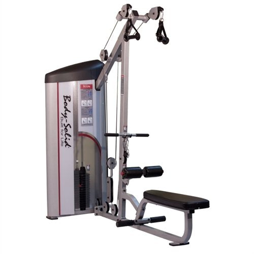 Body Solid S2LAT1 ProClub Line Series 2 Lat Pull/Row Machine with 11-Gauge Steel and Construction and Instructional Placards 160-Pound - GymBasis Store