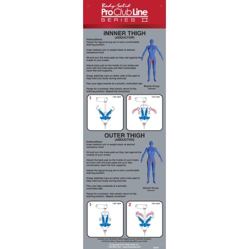Body-Solid Pro Clubline Series II Inner and Outer Thigh Machine - GymBasis Store