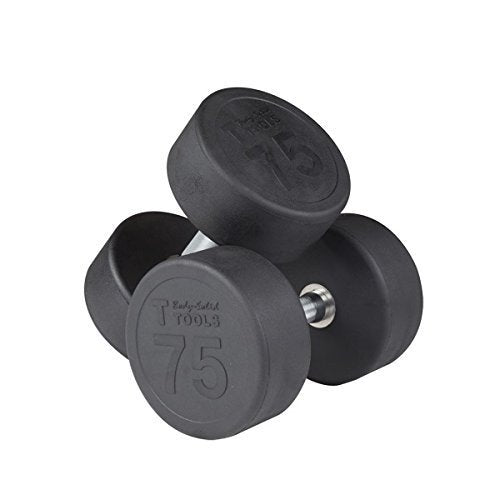 Body Solid Iron SDPS650 Rubber Round Dumbbell, 55-75 lb - GymBasis Store
