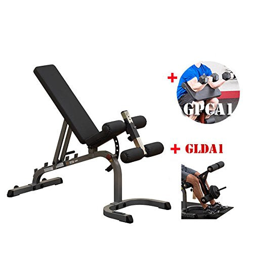 Body-Solid Heavy Duty Adjustable Flat Incline Decline Short Bench #GFID31 - GymBasis Store