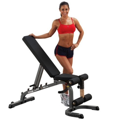 Body-Solid Heavy Duty Adjustable Flat Incline Decline Short Bench #GFID31 - GymBasis Store
