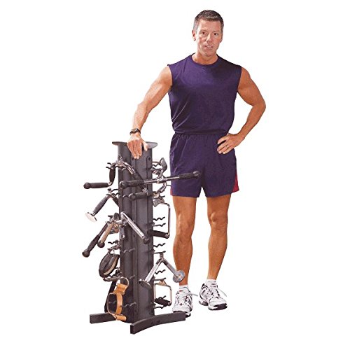 Body Solid VDRA30PACK Body Solid Accessory Stand with Compact Design with Included Accessory Bundle Holds up to 36 - GymBasis Store