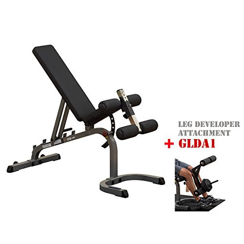 Body-Solid Heavy Duty Adjustable Flat Incline Decline Short Bench #GFID31 - GymBasis Store