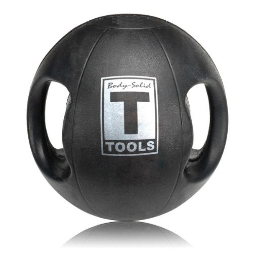 Body-Solid Dual-Grip Medicine Balls 6-16 lbs. and 6-Ball Rack Package - GymBasis Store