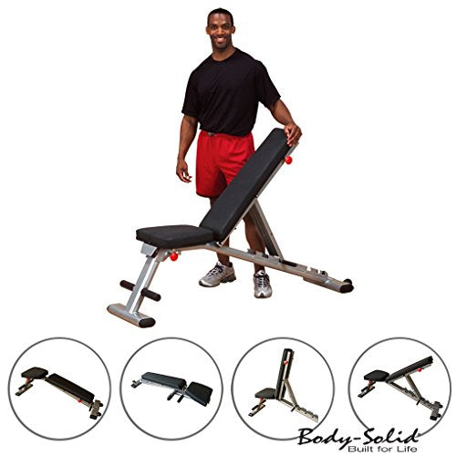 Body-Solid GFID225 Light Commercial Folding Adjustable FID Multi-Bench - GymBasis Store