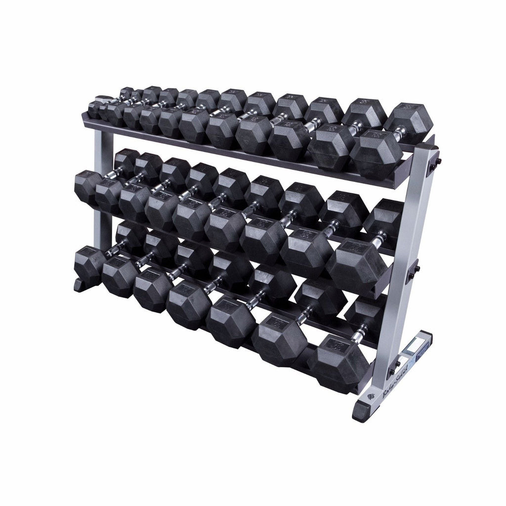 Body Solid Pro 3-Tier Horizontal Dumbbell Rack GDR603 - GymBasis Store