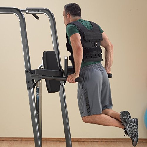 Body-Solid FCD Commercial Power Tower With Vertical Knee Raise, Dip Station, Push-Up station, and Pull-Up Station - GymBasis Store