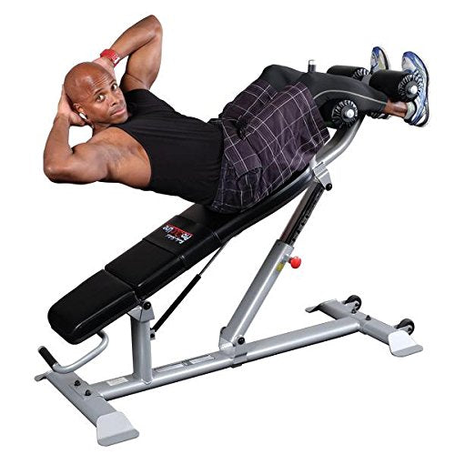 Body Solid SAB500 ProClub Ab Bench with Gas-Assisted Adjustment and 4-Point - GymBasis Store
