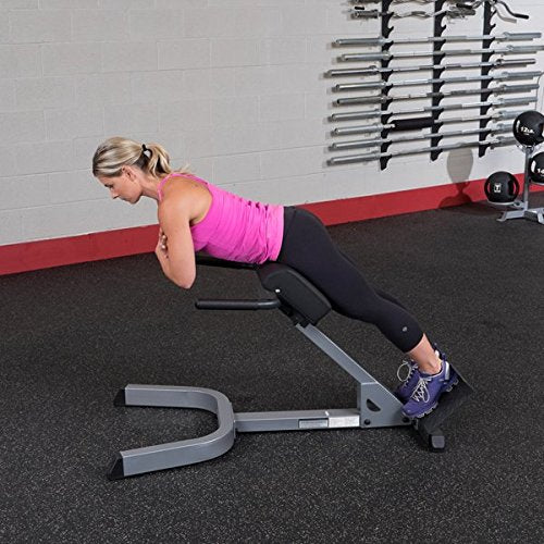 Body-Solid 45 Degree Ab Back Hyperextension Roman Chair GHYP345 - GymBasis Store