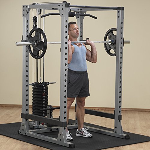 Body-Solid GPR378 Heavy Duty Pro Power Rack with J-hooks and Safety bars - GymBasis Store