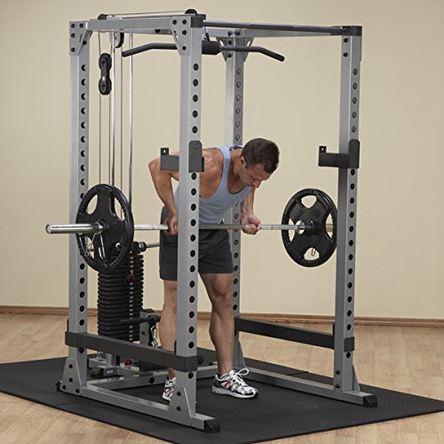 Body-Solid GPR378 Heavy Duty Pro Power Rack with J-hooks and Safety bars - GymBasis Store