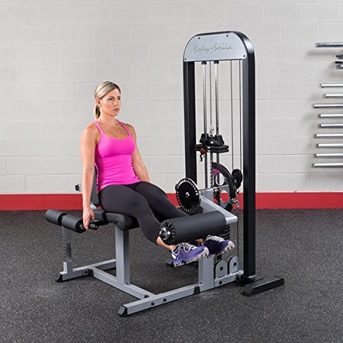 Body Solid GCECSTK3 Pro Select Leg Extension/Curl Machine with DuraFirm Padding and Adjustable Back Pad 310-Pound - GymBasis Store