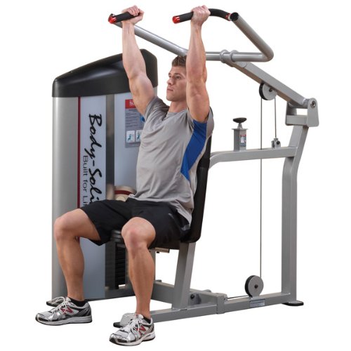 Body Solid S2SP2 ProClub Line Series 2 Shoulder Press Machine with 11-Gauge Steel Construction and Instructional Placards 210-Pound - GymBasis Store