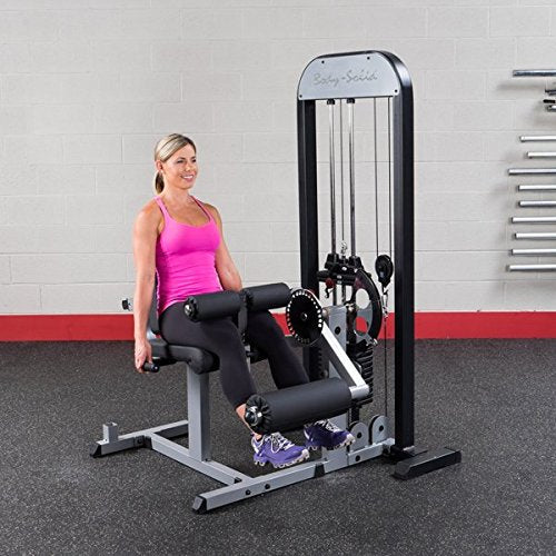 Body Solid GCECSTK3 Pro Select Leg Extension/Curl Machine with DuraFirm Padding and Adjustable Back Pad 310-Pound - GymBasis Store