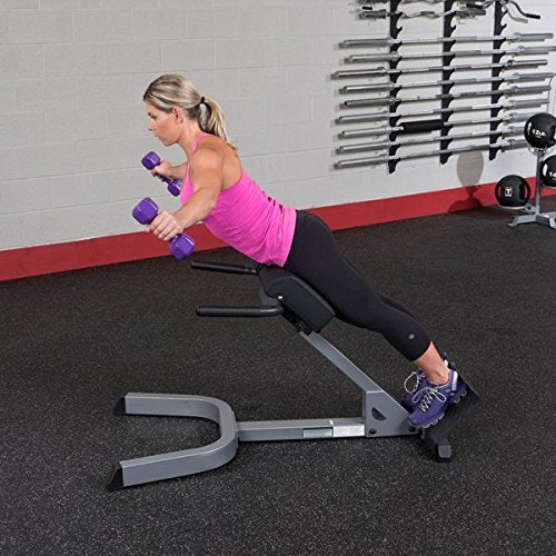 Body-Solid 45 Degree Ab Back Hyperextension Roman Chair GHYP345 - GymBasis Store