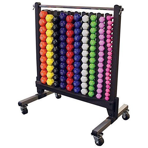 Body Solid GDR500-NEOPACK Neoprene Dumbbell Rack (50 Pairs), 1-10 lb, 1-10 lb - GymBasis Store