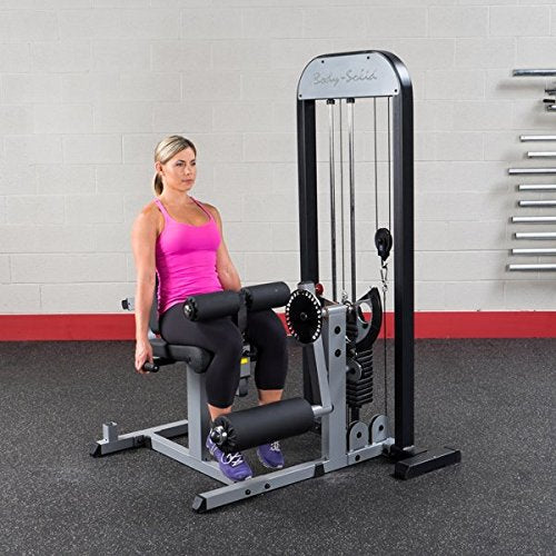 Body Solid GCECSTK3 Pro Select Leg Extension/Curl Machine with DuraFirm Padding and Adjustable Back Pad 310-Pound - GymBasis Store
