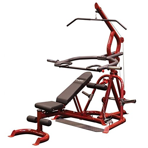 Body Solid GLGS100P4 Corner Leverage Gym Package with GPCA1 Preacher Curl Attachment - GymBasis Store
