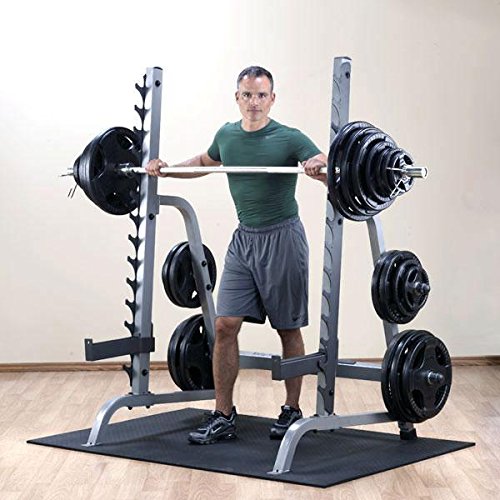 Body-Solid GPR370 Extra-heavy duty Multi Press Squat Rack with Olympic Plate Weight Storage - GymBasis Store
