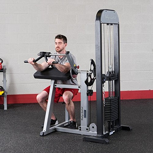 Body Solid GCBTSTK3 Pro Select Bicep/Tricep Machine with DuraFirm Padding and Multi-Grip Handle 310-Pound - GymBasis Store