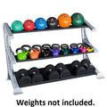 Body Solid SDKR1000P2 Proclub 3-Tiered Combination Storage Rack for Dumbbells Kettlebells and Medicine - GymBasis Store