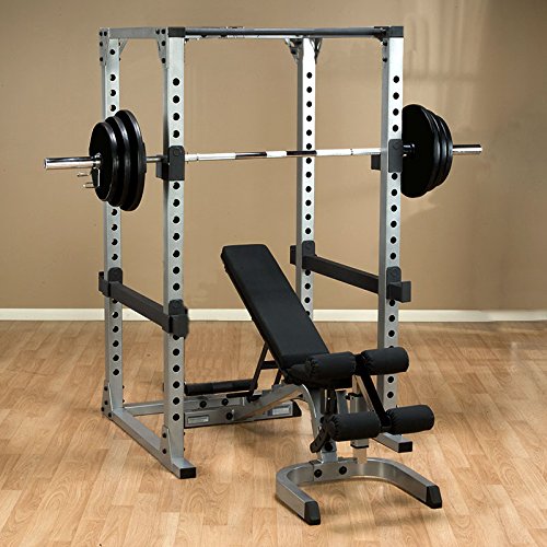 Body Solid Power Rack GPR378 Package with Bench, 300 lb. Weight Set - GymBasis Store