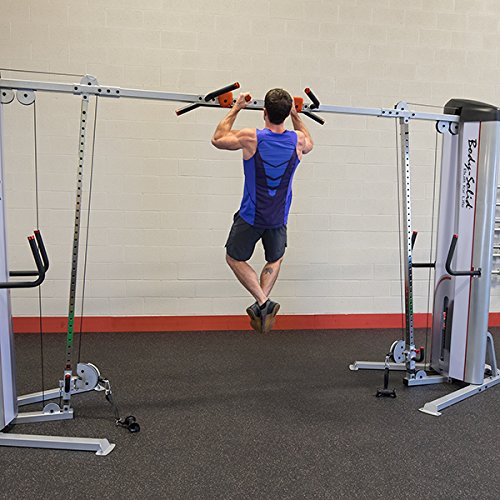 Body-Solid S2CCO Pro ClubLine Series II Adjustable Cable Crossover Machine with Rock Grip Pull Up - Commercial ProClub Line Functional Strength Machine - GymBasis Store