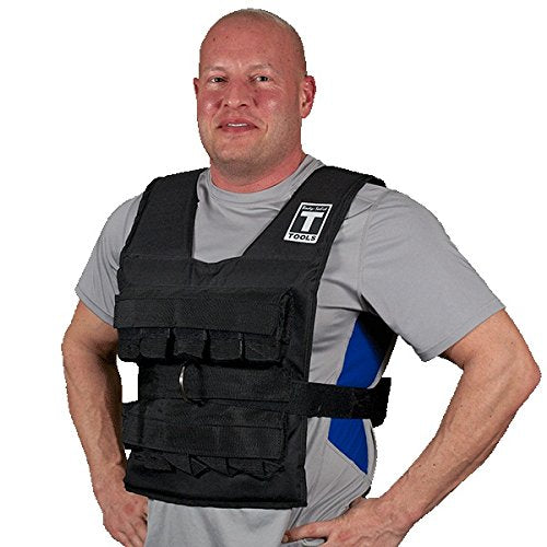 Body-Solid BSTWV40 Adjustable Weighted Vest 40 lbs. - Weighted Training Vest from 2 to 40 Pounds - 40 lb. Weight Vest - GymBasis Store