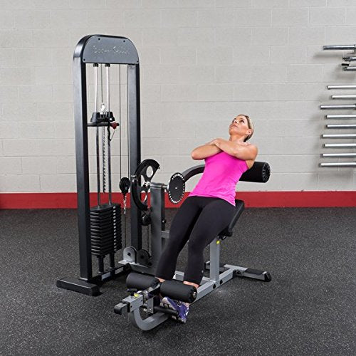 Body Solid GCABSTK3 Pro Select Ab and Back Machine with DuraFirm Padding and Adjustable Cam 310-Pound - GymBasis Store
