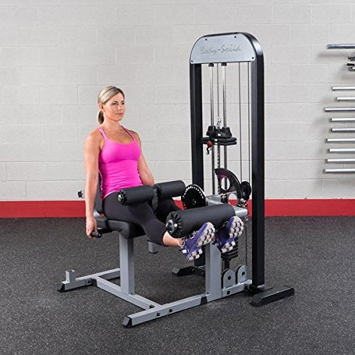 Body Solid GCECSTK3 Pro Select Leg Extension/Curl Machine with DuraFirm Padding and Adjustable Back Pad 310-Pound - GymBasis Store