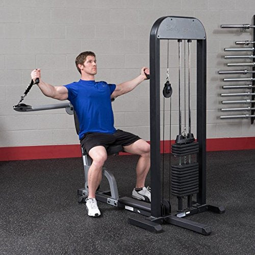 Body Solid GMFPSTK3 Pro Select Functional Pressing Station with DuraFirm Padding and Nylon Cable Handles 310-Pound - GymBasis Store