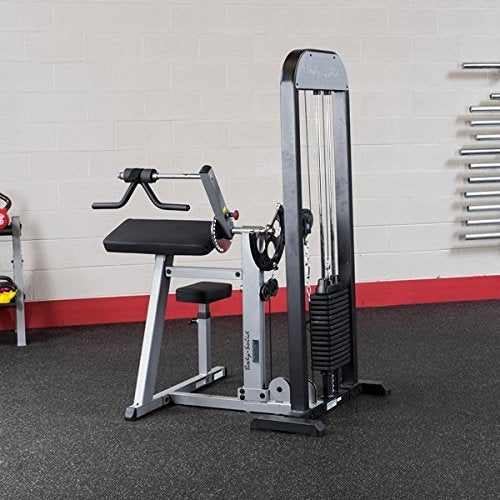 Body Solid GCBTSTK3 Pro Select Bicep/Tricep Machine with DuraFirm Padding and Multi-Grip Handle 310-Pound - GymBasis Store