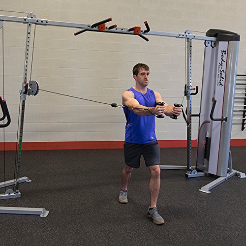 Body-Solid S2CCO Pro ClubLine Series II Adjustable Cable Crossover Machine with Rock Grip Pull Up - Commercial ProClub Line Functional Strength Machine - GymBasis Store