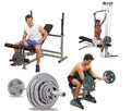 Body Solid Olympic PowerCenter Combo Pack And 300 lb Olympic Set - GymBasis Store