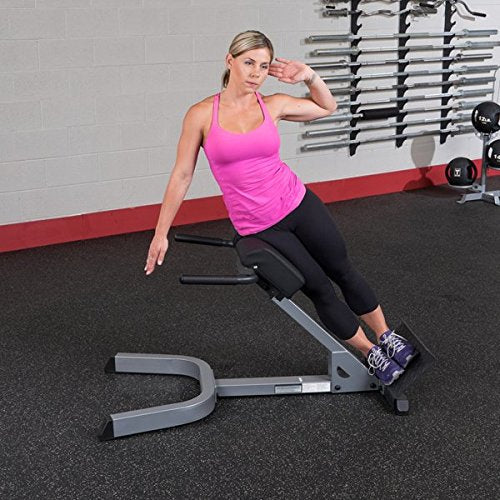 Body-Solid 45 Degree Ab Back Hyperextension Roman Chair GHYP345 - GymBasis Store