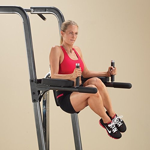 Body-Solid FCD Commercial Power Tower With Vertical Knee Raise, Dip Station, Push-Up station, and Pull-Up Station - GymBasis Store