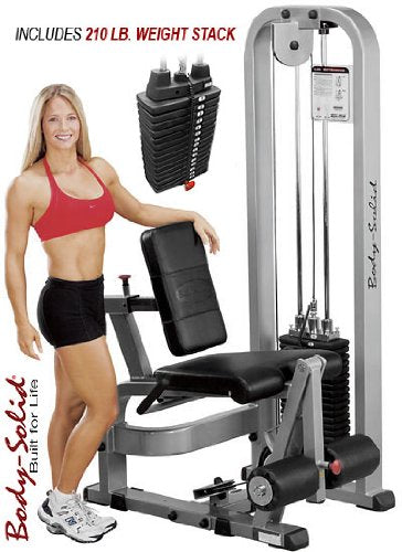 Body Solid Pro Club Line SLE200G2 Leg Extension with 210-Pound Weight Stack - GymBasis Store