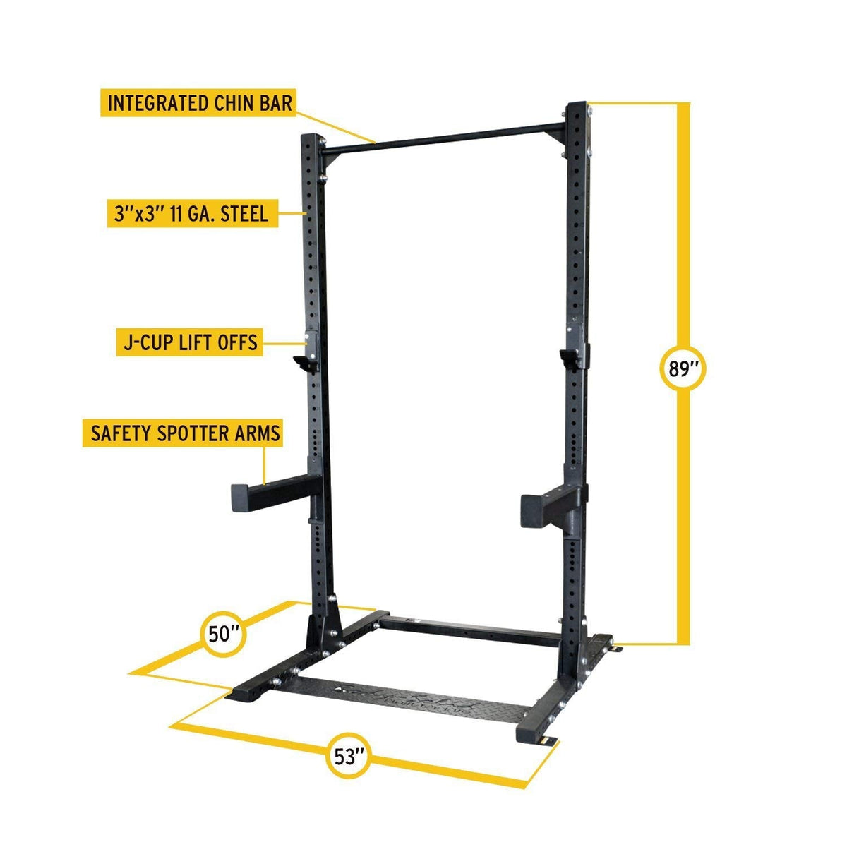 Body-Solid SPR500 PCL Half Cage - GymBasis Store