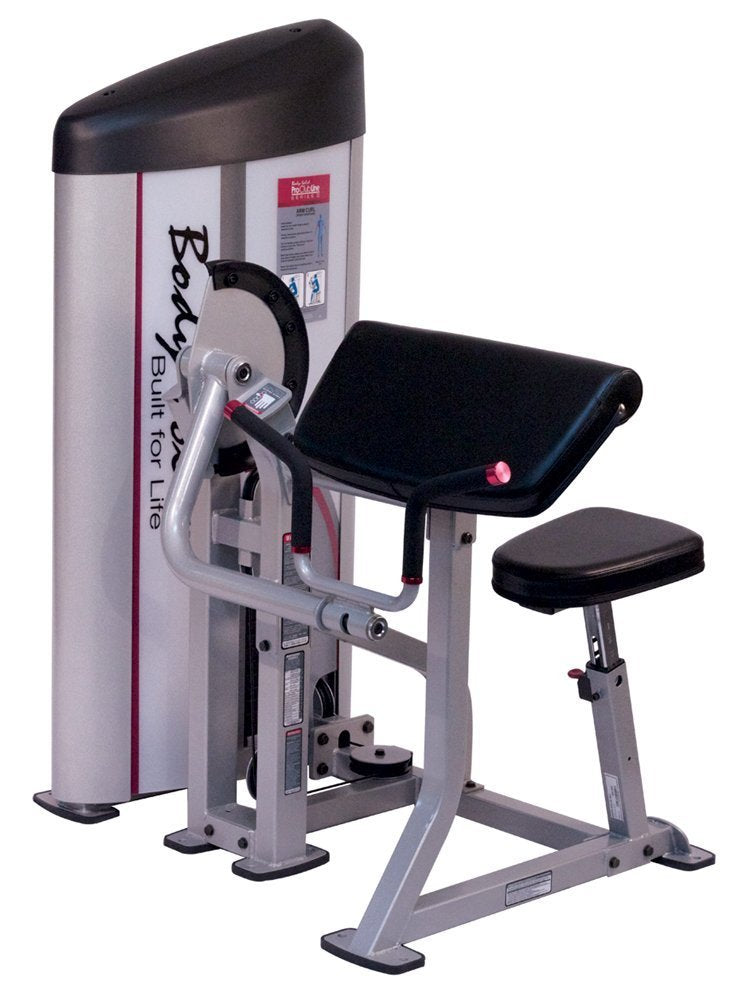 Body Solid S2AC1 ProClub Line Series 2 Arm Curl Machine with 11-Gauge Steel and Construction and Instructional Placards 160-Pound - GymBasis Store