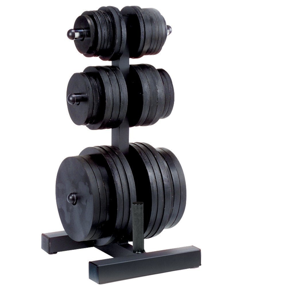 Body Solid Olympic Plate Tree and Bar Holder - GymBasis Store