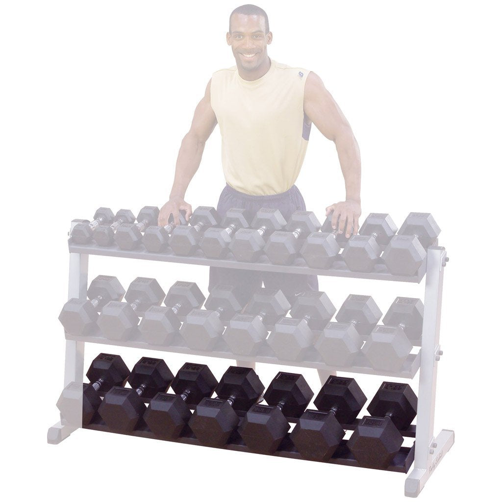 Body-Solid GDRT6 Optional 3rd Tier for GDR60 Dumbbell Rack - GymBasis Store