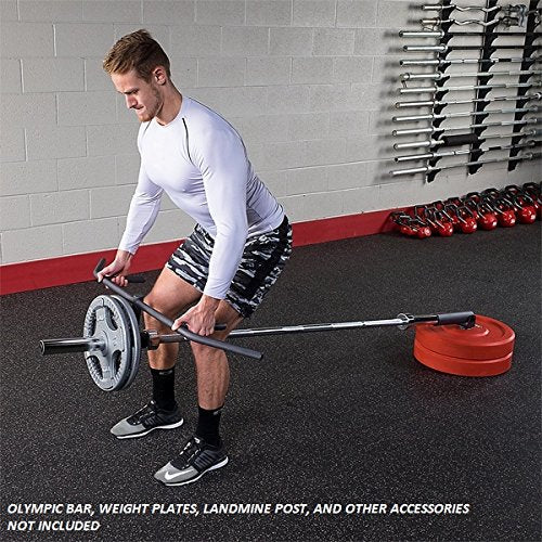 Body-Solid LMMG Landmine Multi-Grip Row Attachment for Olympic Bar for T-Bar Rows and Bent Over Row Exercise - GymBasis Store
