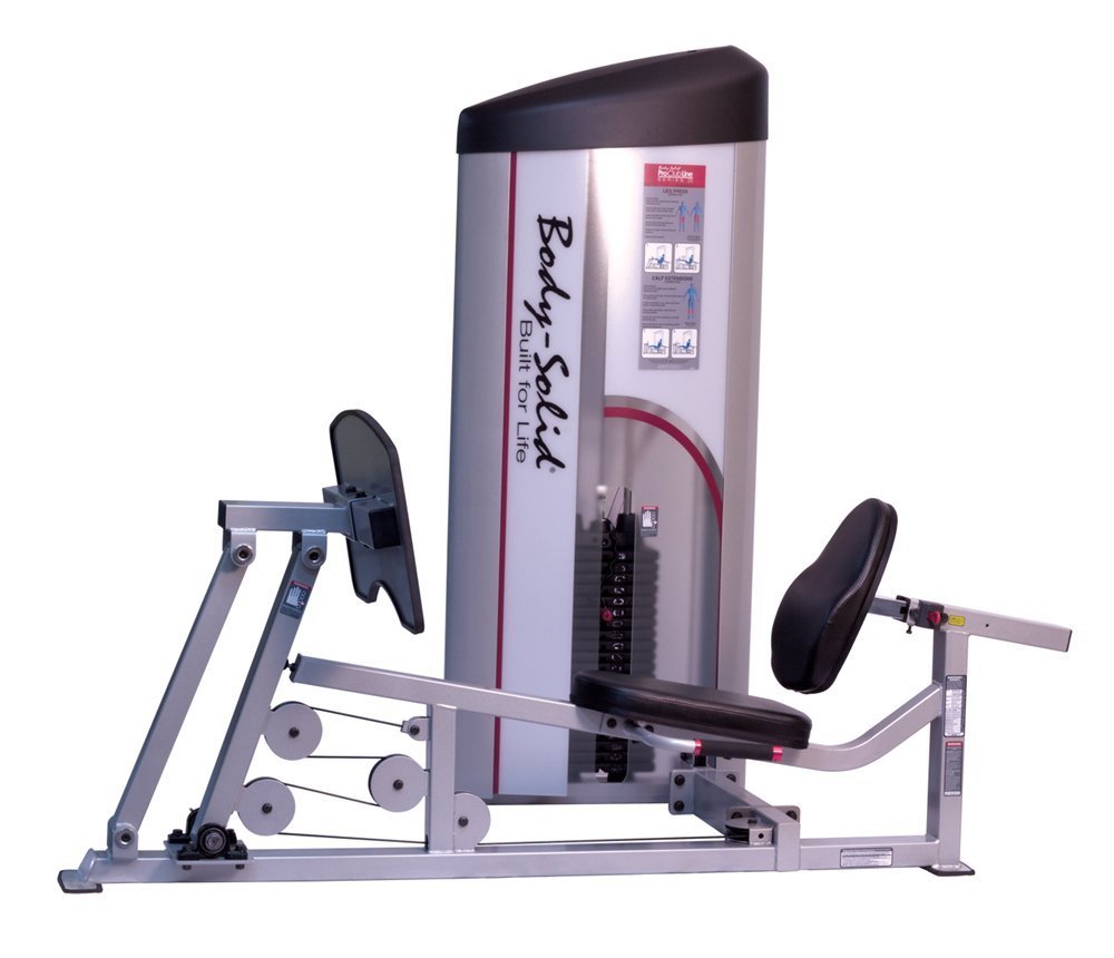 Body Solid S2LPC2 ProClub Line Series 2 Leg Press/Calf Raise Machine with 11-Gauge Steel and Construction and Instructional Placards 210-Pound - GymBasis Store